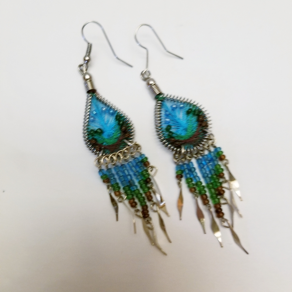 Dreamcatcher Stunning Blue Earrings